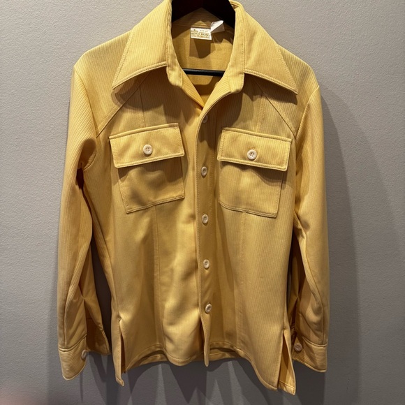 Sears Other - Vintage Sears Yellow Men's Casual Button Down Shirt